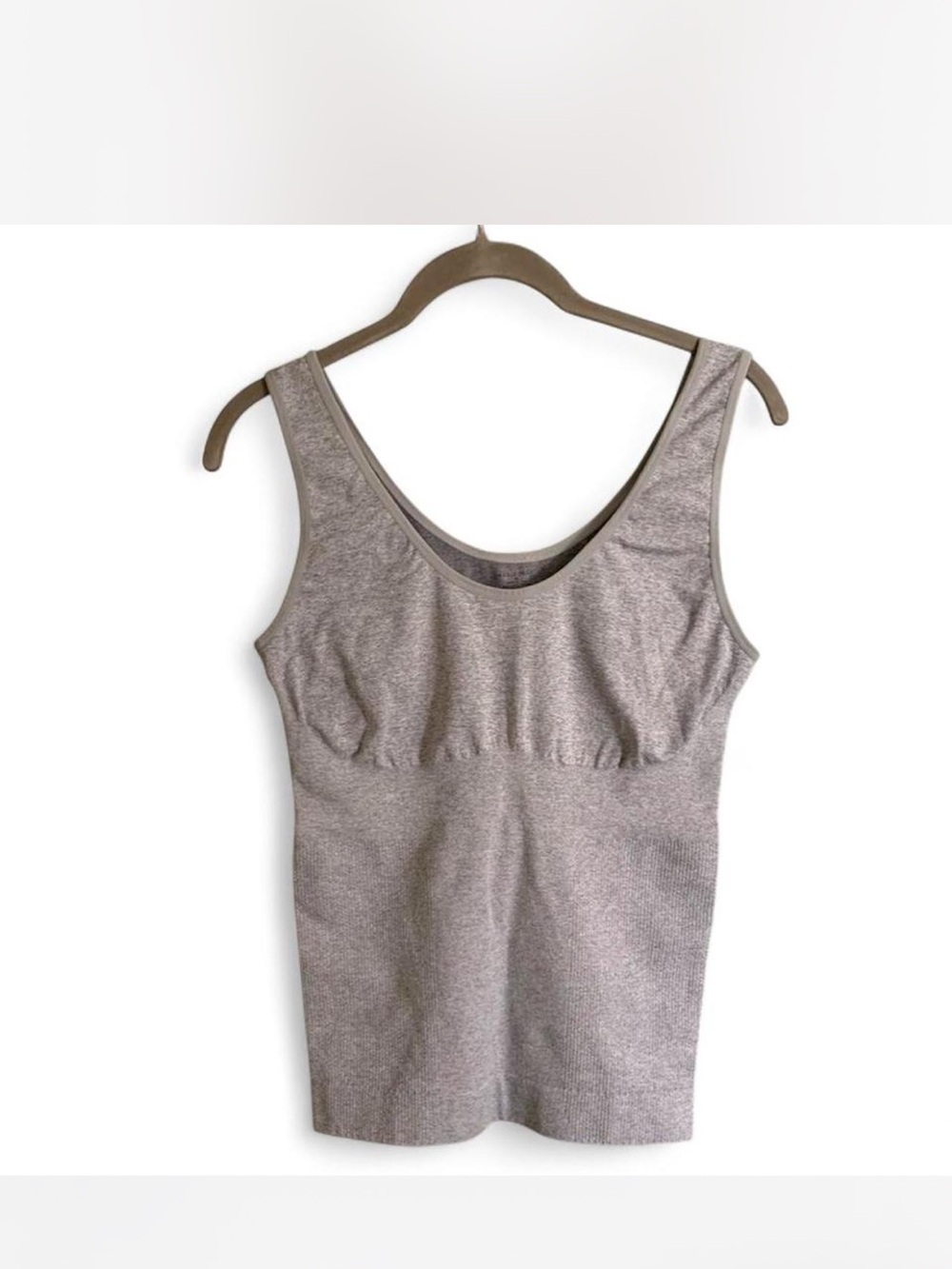 Nearly Nude Grey Heather Seamless Tank Shapewear